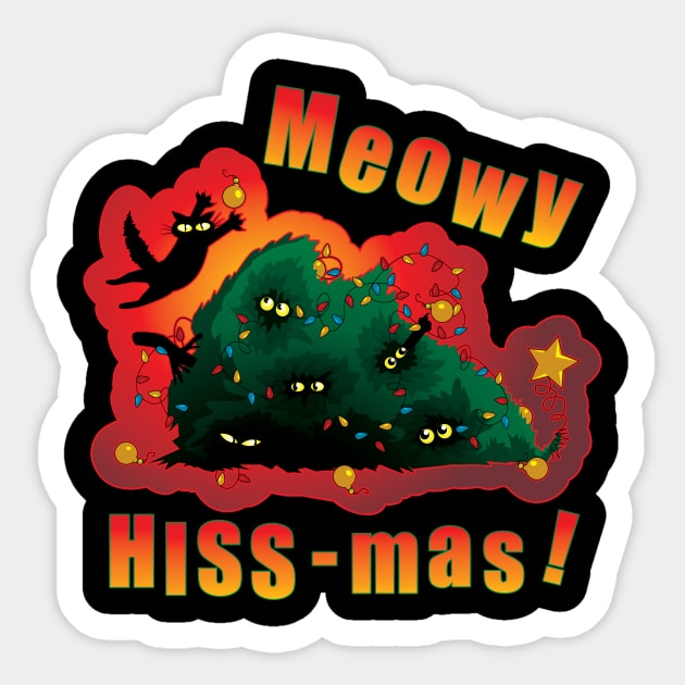 Mowy Hiss-mas! Sticker by hideedoodle